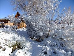 Winter scenes from Monument Valley's FireTree Bed and Breakfast